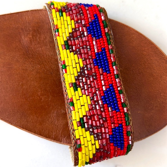 Steve Madden Colorful Beaded Sandal - Picture 3 of 4